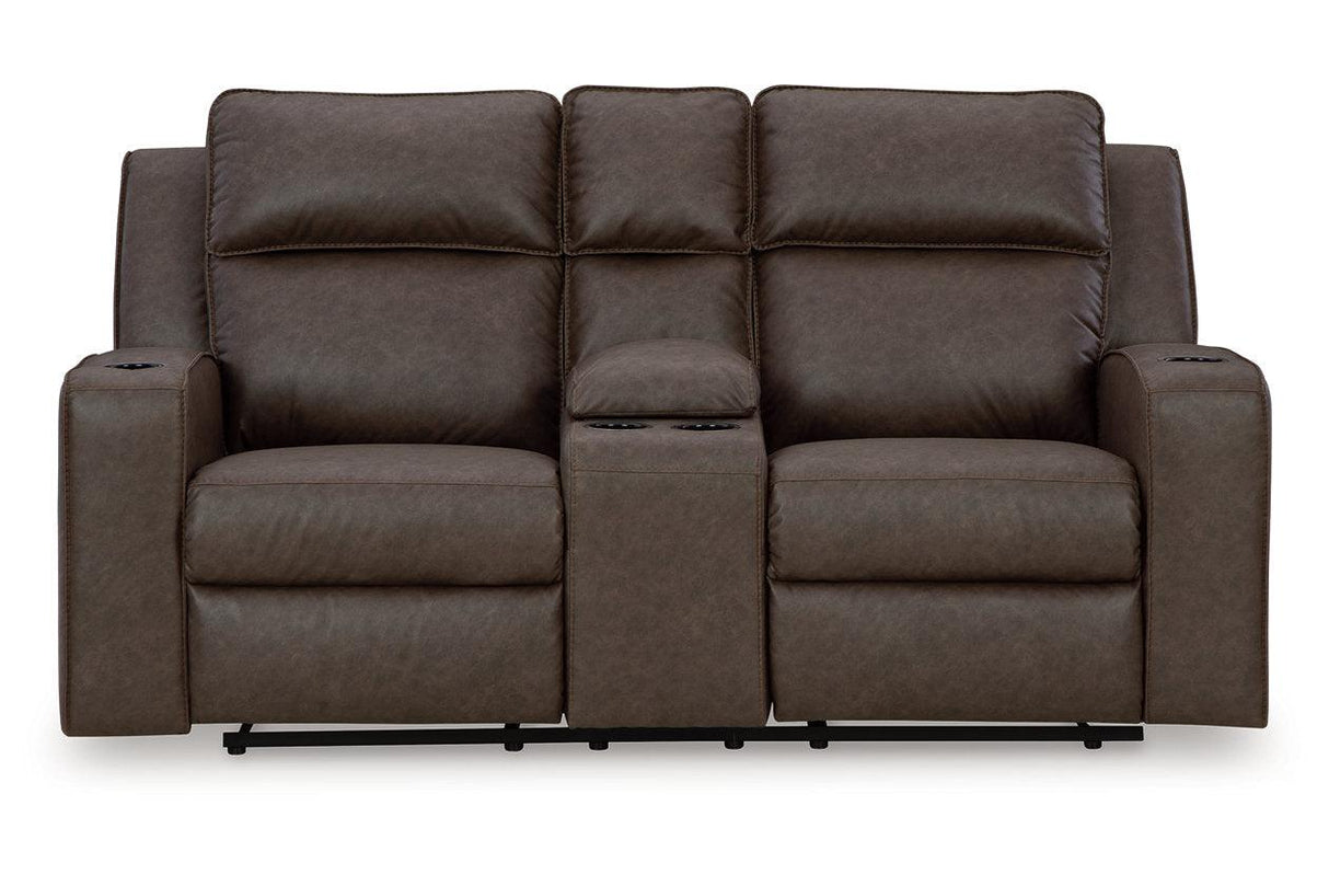 Lavenhorne Umber Reclining Sofa, Loveseat and Recliner by Ashley at Eve Furniture