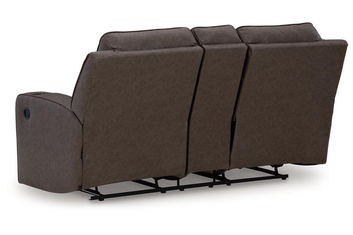 Lavenhorne Umber Reclining Sofa, Loveseat and Recliner by Ashley at Eve Furniture