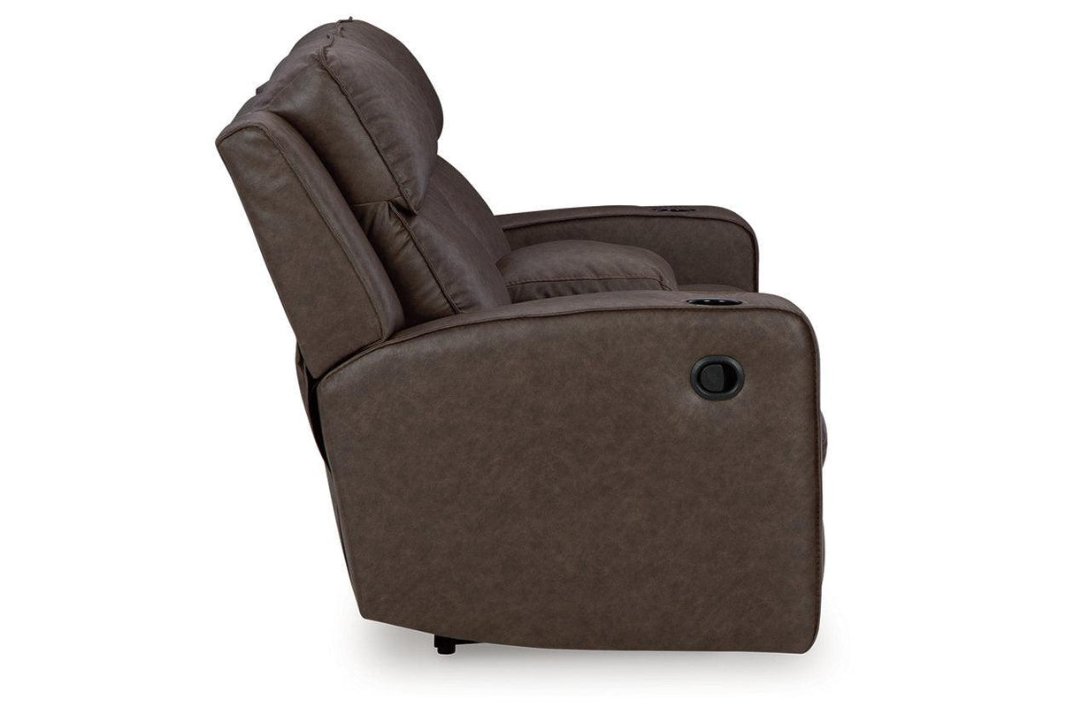Lavenhorne Umber Reclining Sofa, Loveseat and Recliner by Ashley at Eve Furniture
