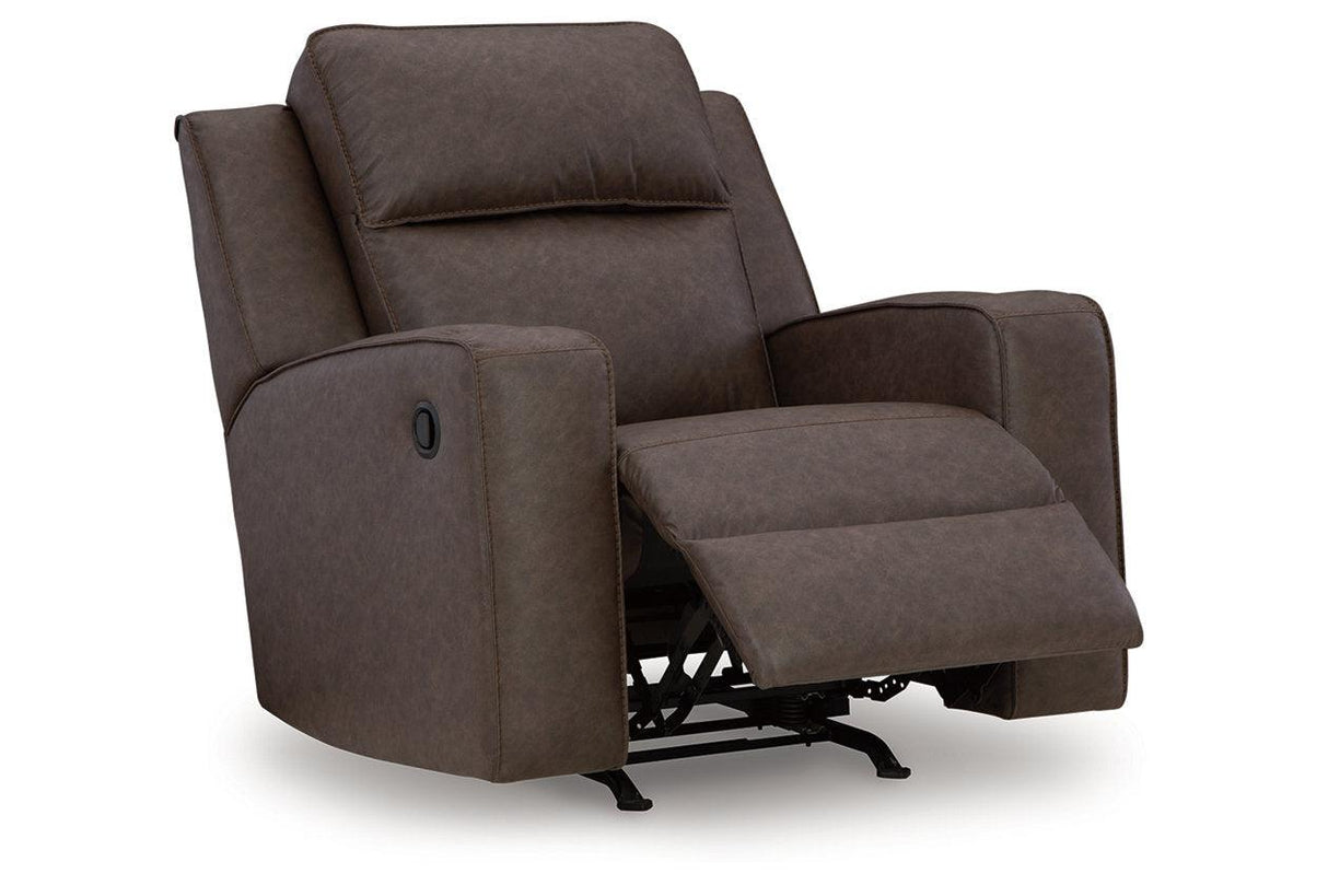 Lavenhorne Umber Reclining Sofa, Loveseat and Recliner by Ashley at Eve Furniture