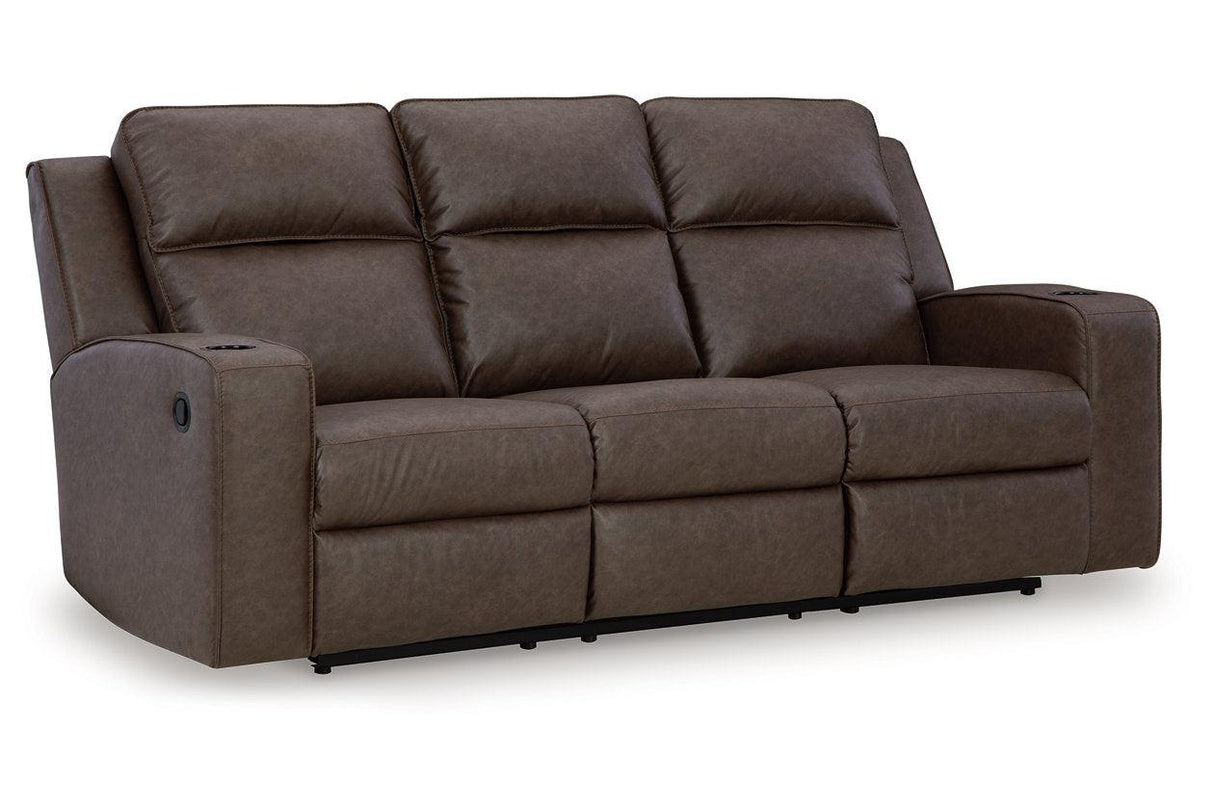 Lavenhorne Umber Reclining Sofa, Loveseat and Recliner by Ashley at Eve Furniture