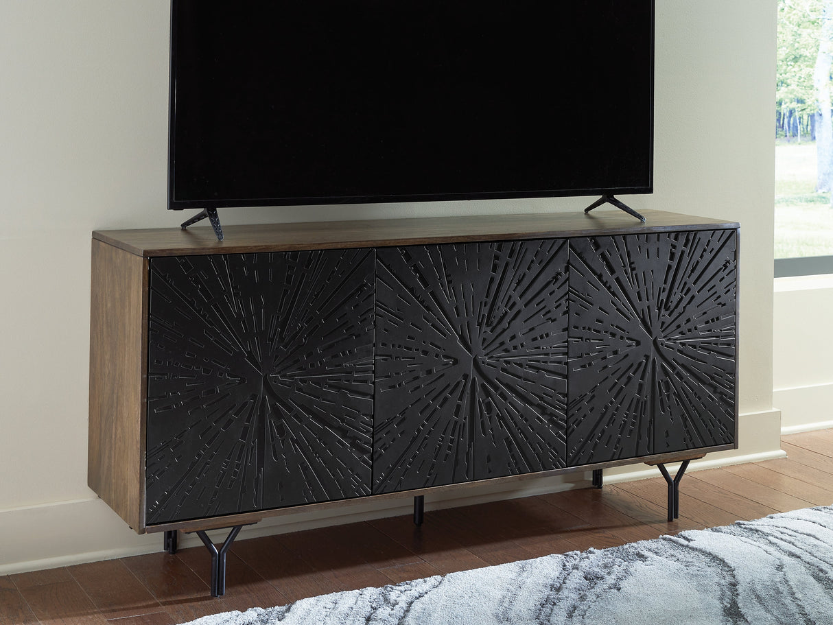 Lavinmont Multi Brown Accent Cabinet by ASHLEY FURNITURE at Eve Furniture