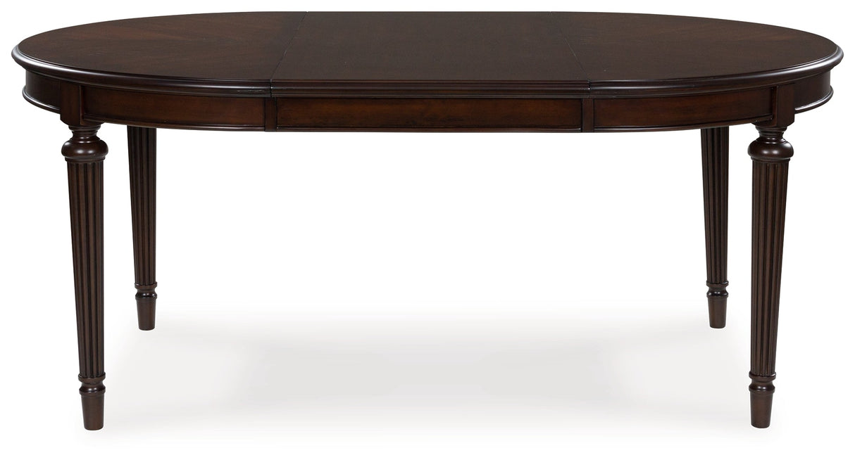 Lavinton Brown Extension Dining Table and 4 Chairs by Ashley at Eve Furniture