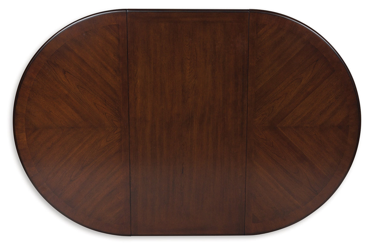 Lavinton Brown Extension Dining Table and 6 Chairs by Ashley at Eve Furniture