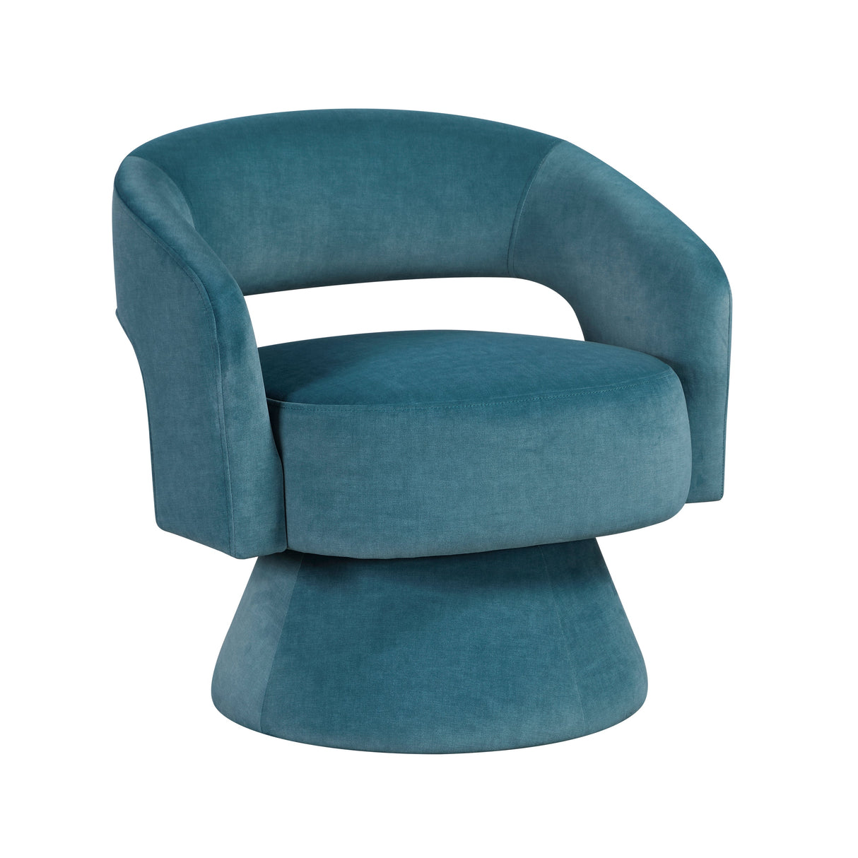 Lavon Dark Teal Swivel Chair by Homelegance at Eve Furniture