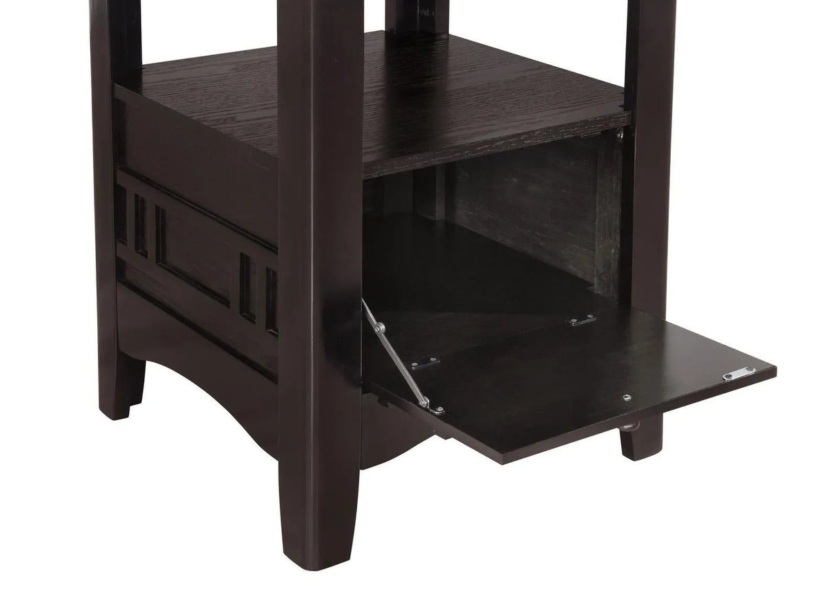 Lavon Espresso/Black 5-Piece Counter Height Dining Set by Coaster at Eve Furniture