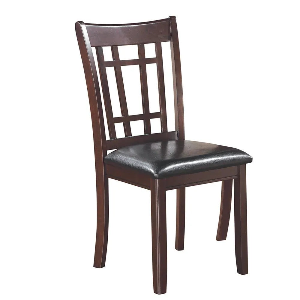 Lavon Espresso/Black Padded Dining Side Chairs, Set of 2 by Coaster at Eve Furniture