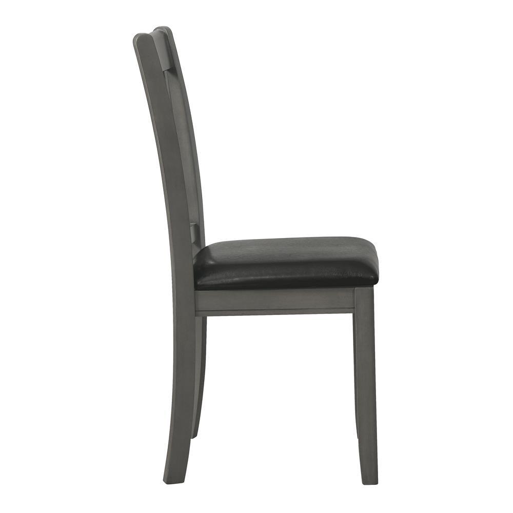 Lavon Espresso/Medium Gray Padded Dining Side Chairs, Set of 2 by Coaster at Eve Furniture
