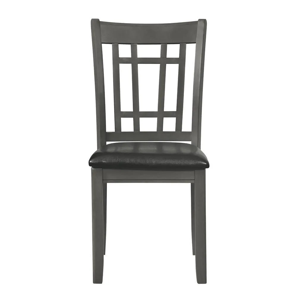 Lavon Espresso/Medium Gray Padded Dining Side Chairs, Set of 2 by Coaster at Eve Furniture