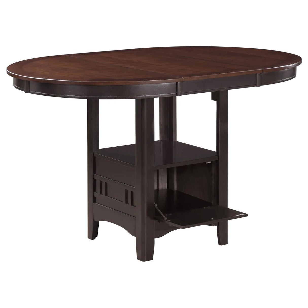Lavon Light Chestnut/Espresso 5-Piece Counter Height Dining Set by Coaster at Eve Furniture