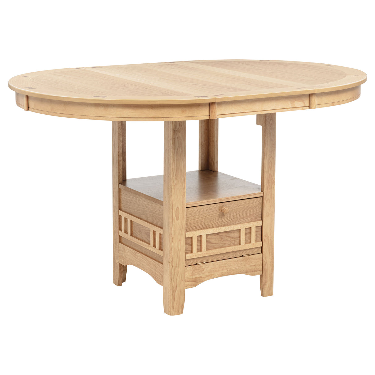 Lavon Light Oak 5-piece Oval Counter Height Dining Set by Coaster at Eve Furniture