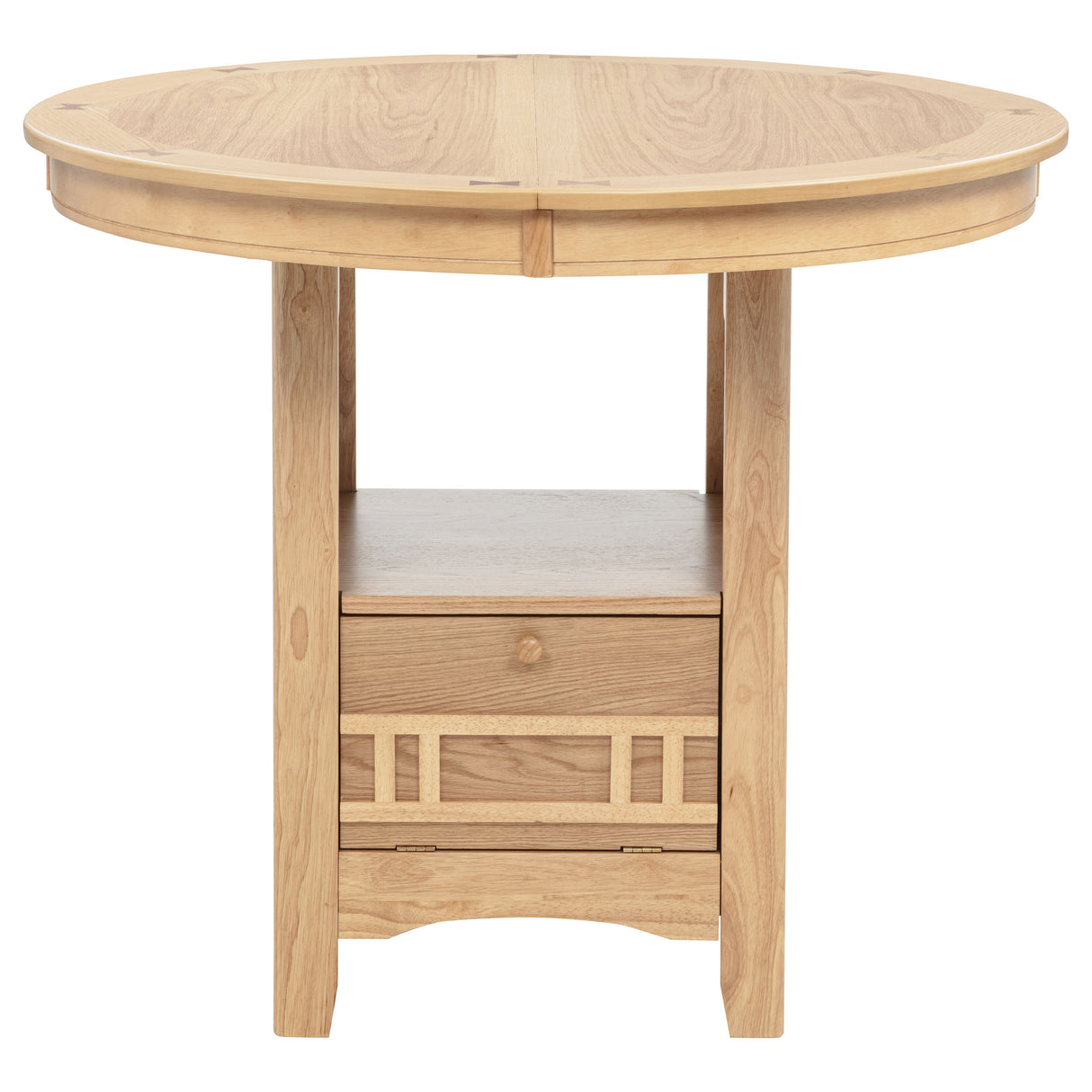 Lavon Light Oak Oval 60-inch Counter Height Extension Dining Table by Coaster at Eve Furniture