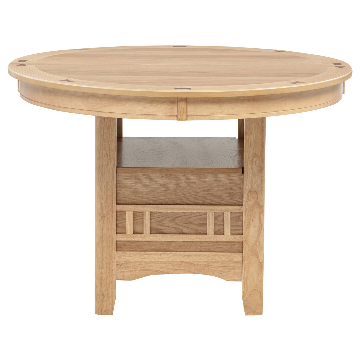Lavon Light Oak Oval 60-inch Wood Extension Leaf Dining Table by Coaster at Eve Furniture