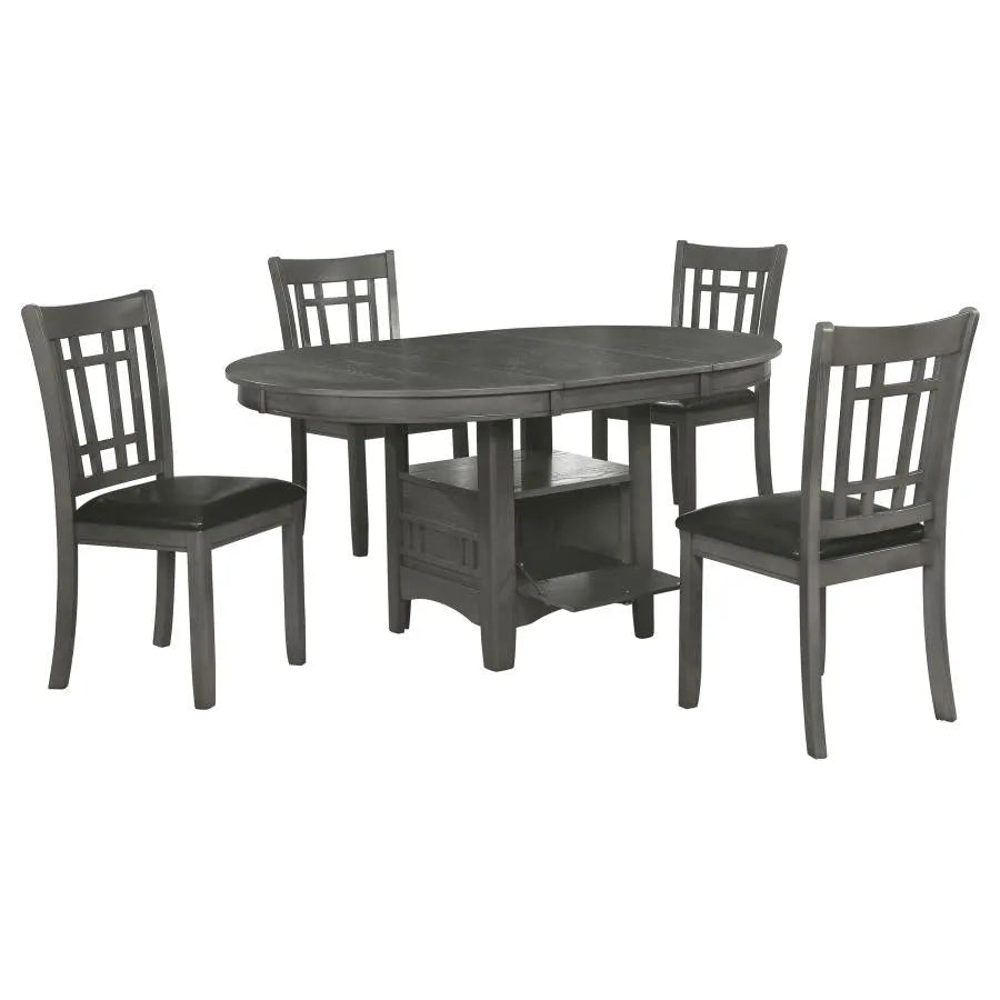 Lavon Medium Gray 5-Piece Dining Set by Coaster at Eve Furniture