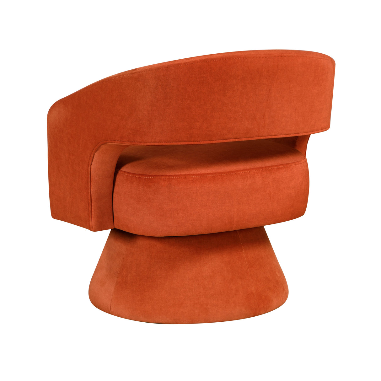 Lavon Orange Swivel Chair by Homelegance at Eve Furniture