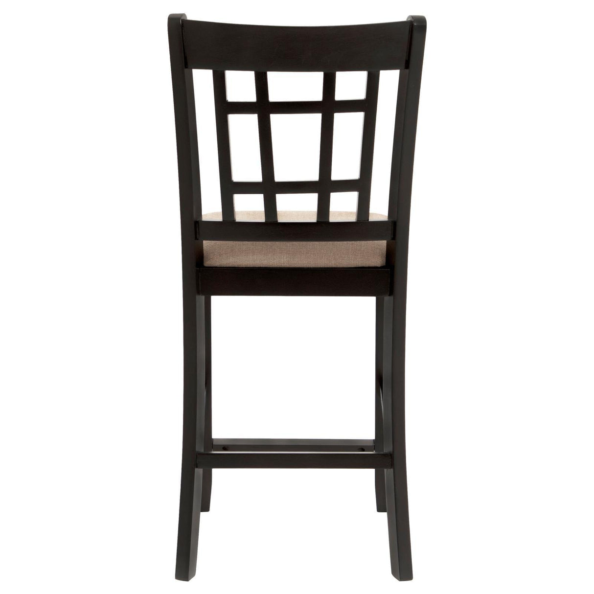 Lavon Tan/Espresso Lattice Back Counter Stools, Set of 2 by Coaster at Eve Furniture