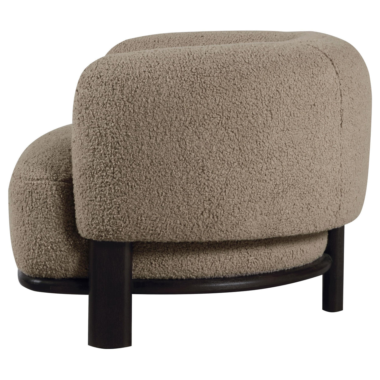 Lawler Upholstered Barrel Back Accent Chair Mushroom by Coaster at Eve Furniture