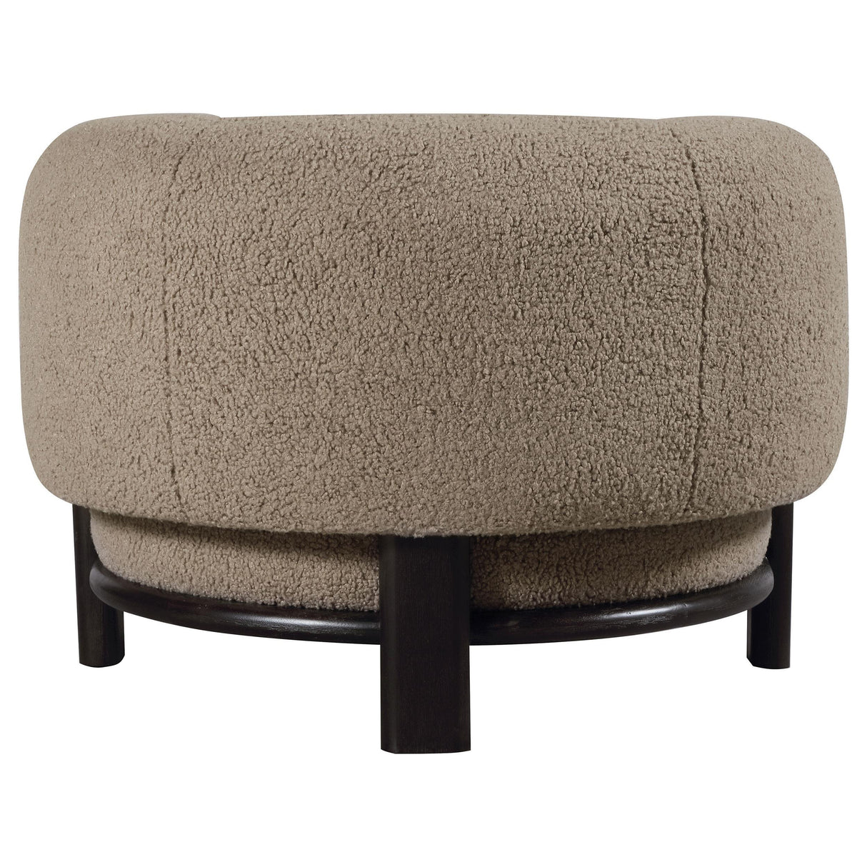 Lawler Upholstered Barrel Back Accent Chair Mushroom by Coaster at Eve Furniture