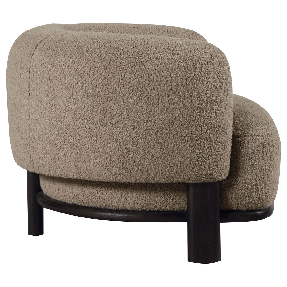 Lawler Upholstered Barrel Back Accent Chair Mushroom by Coaster at Eve Furniture