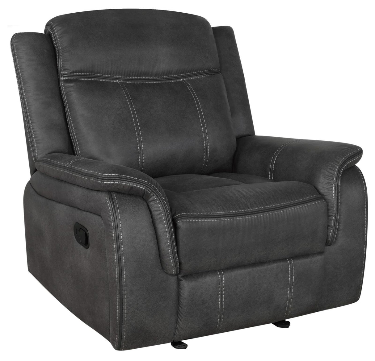 Lawrence Upholstered Tufted Back Glider Recliner by Coaster at Eve Furniture