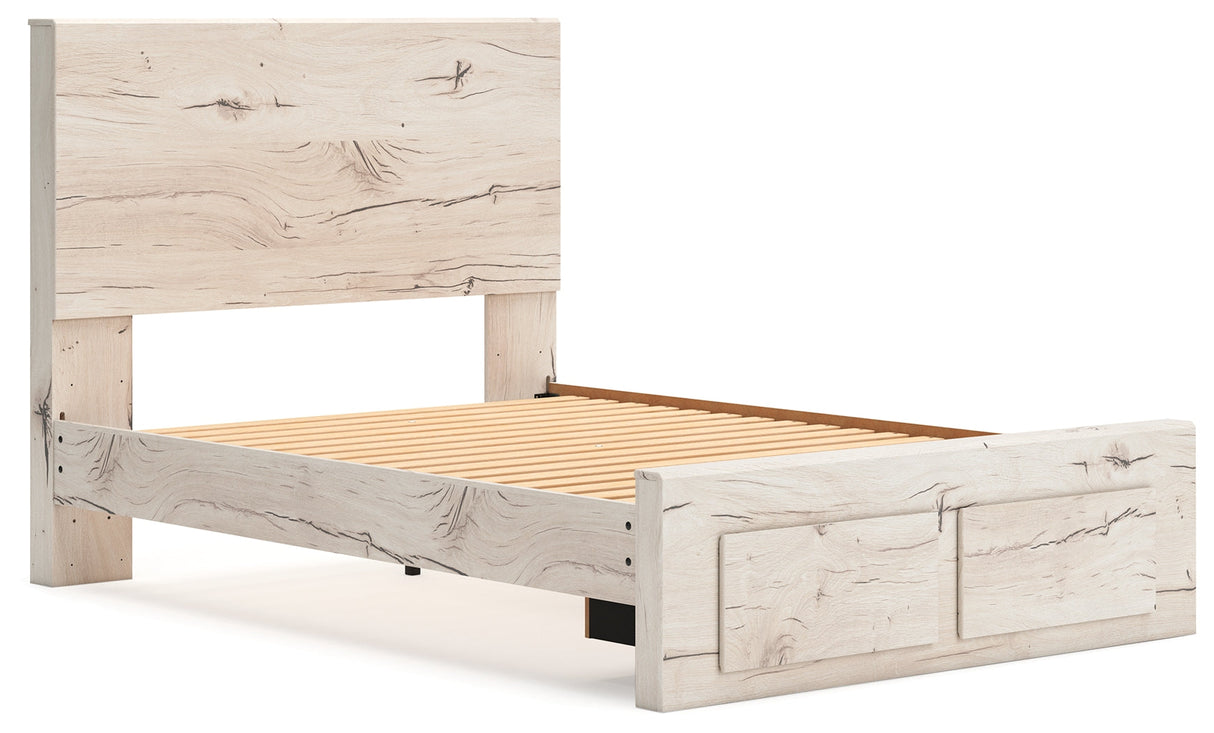 Lawroy Light Natural Full Storage Platform Bed by Ashley at Eve Furniture