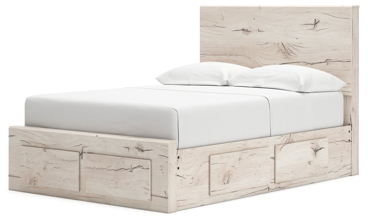Lawroy Light Natural Full Storage Platform Bed with 6 Drawers by Ashley at Eve Furniture
