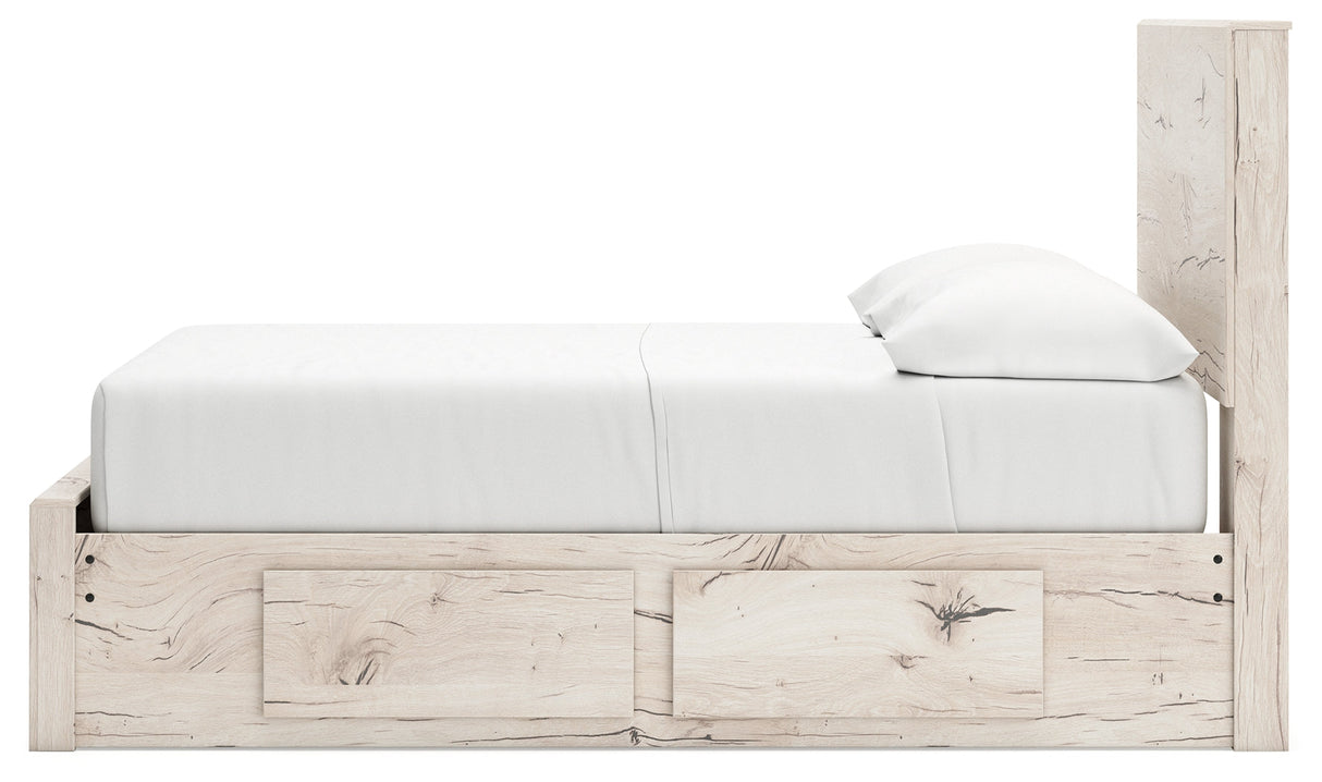 Lawroy Light Natural Full Storage Platform Bed with 6 Drawers by Ashley at Eve Furniture