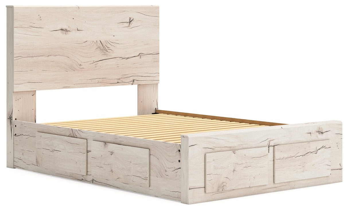 Lawroy Light Natural Full Storage Platform Bed with 6 Drawers by Ashley at Eve Furniture