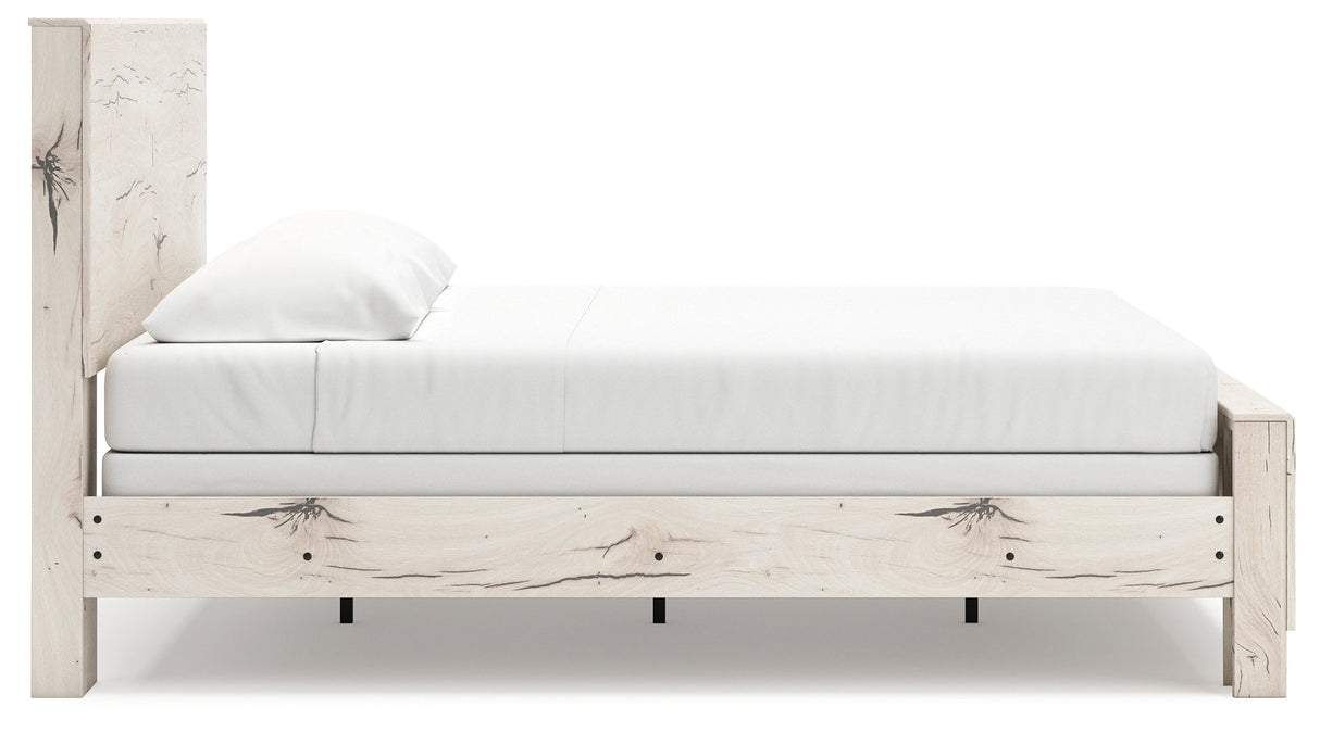 Lawroy Light Natural King Panel Bed by Ashley at Eve Furniture