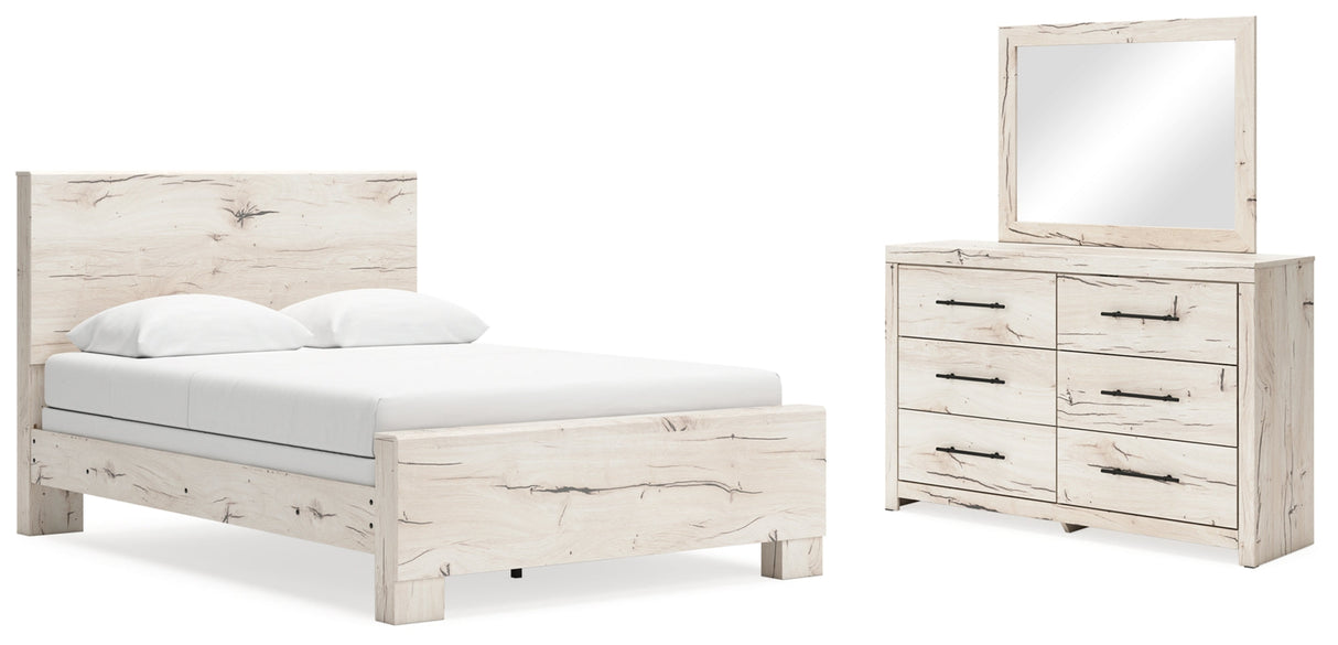 Lawroy Light Natural Panel Bedroom Set by Ashley at Eve Furniture