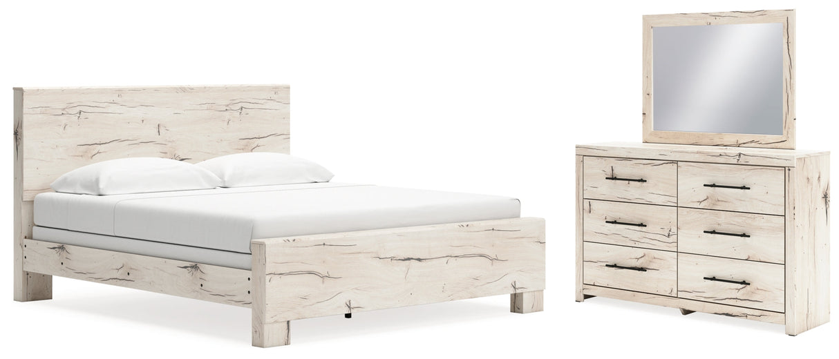 Lawroy Light Natural Panel Bedroom Set by Ashley at Eve Furniture