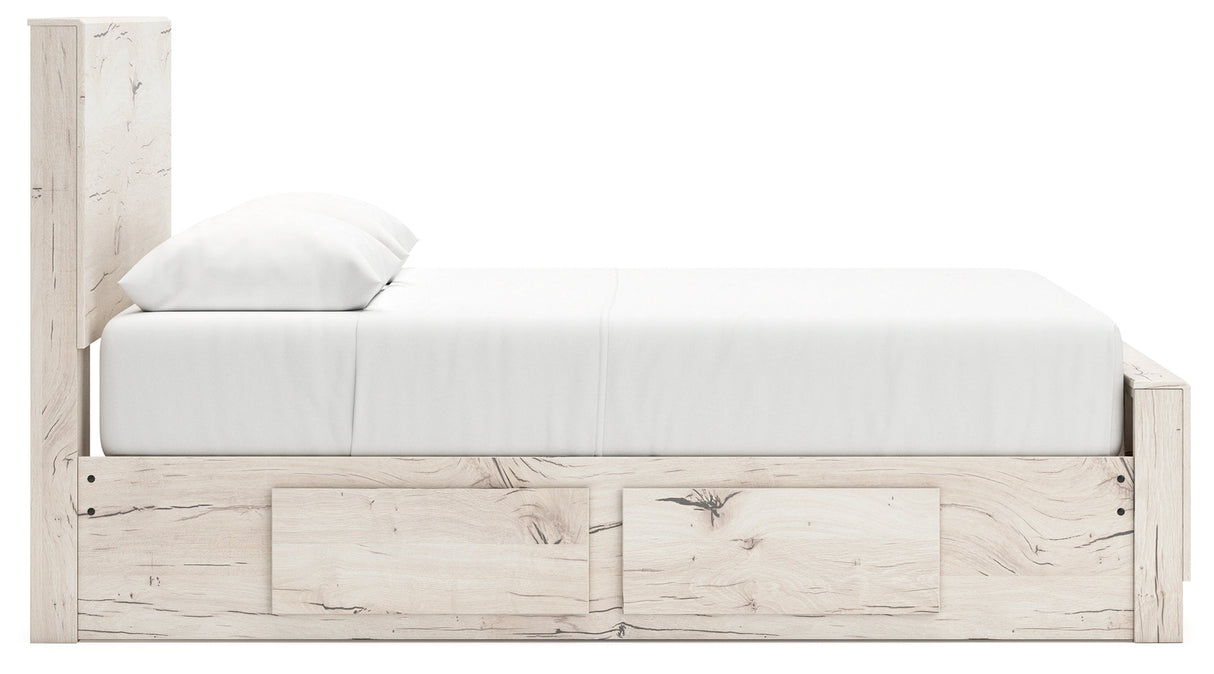 Lawroy Light Natural Queen Storage Platform Bed with 2 Drawers by Ashley at Eve Furniture