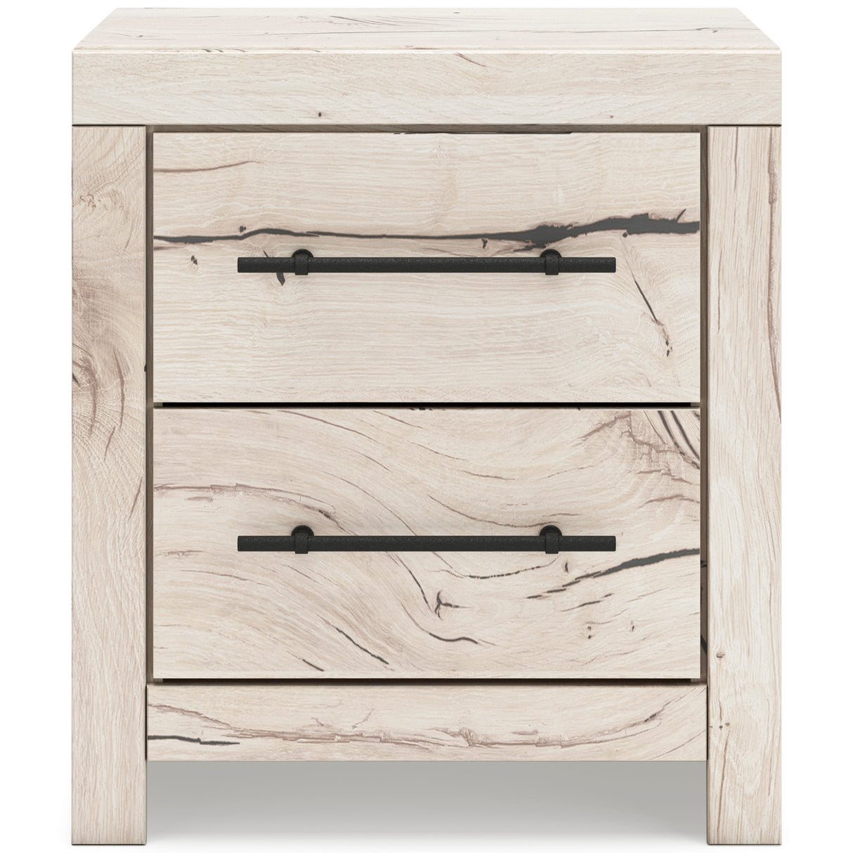Lawroy Light Natural Storage Panel Bedroom Set with 6 Drawers by Ashley at Eve Furniture
