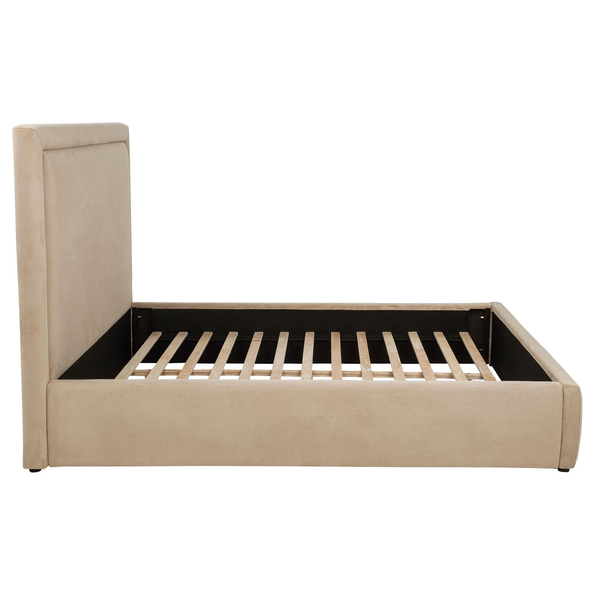 Lawson Light Saddle 55-inch Upholstered Queen Platform Bed by Coaster at Eve Furniture