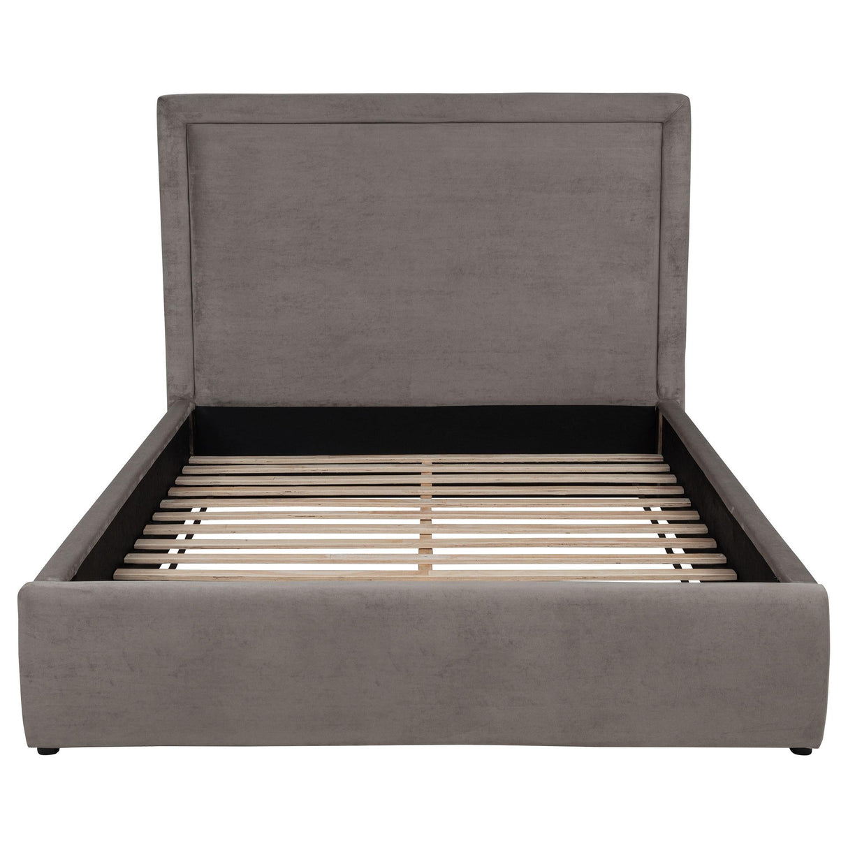 Lawson Mushroom 55-inch Upholstered Eastern King Platform Bed by Coaster at Eve Furniture