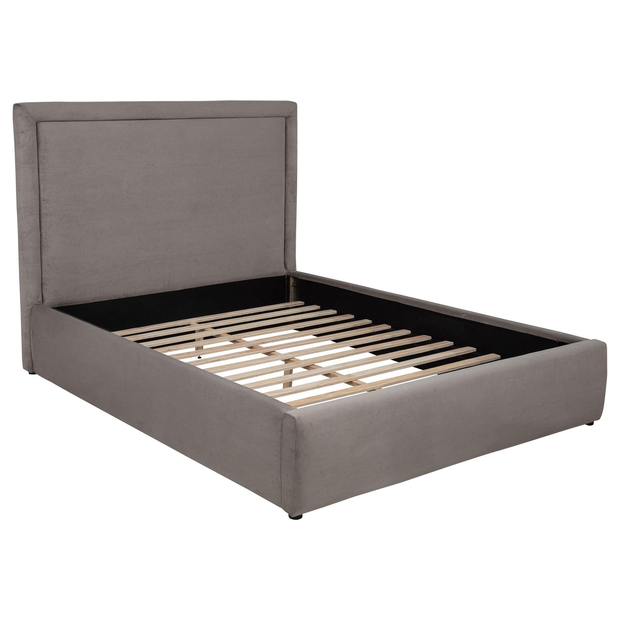 Lawson Mushroom 55-inch Upholstered Eastern King Platform Bed by Coaster at Eve Furniture