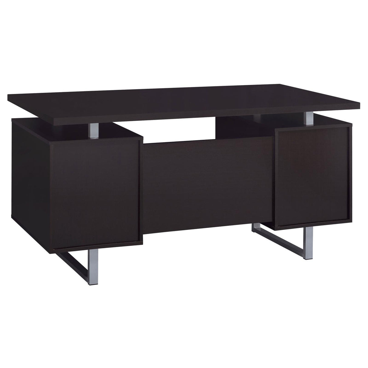 Lawtey Cappuccino Rectangular Storage Office Desk by Coaster at Eve Furniture