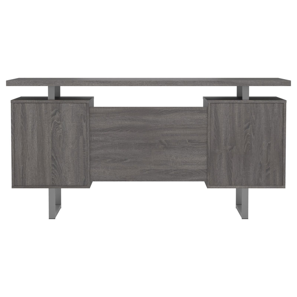 Lawtey Weathered Gray Floating Top Office Desk by Coaster at Eve Furniture