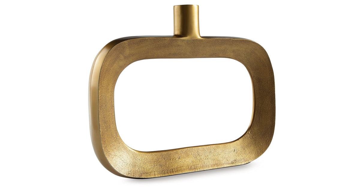 Lawtonville Antique Gold Finish Vase by ASHLEY FURNITURE at Eve Furniture