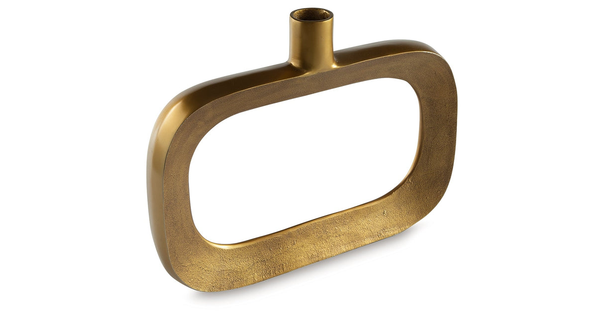 Lawtonville Antique Gold Finish Vase by ASHLEY FURNITURE at Eve Furniture