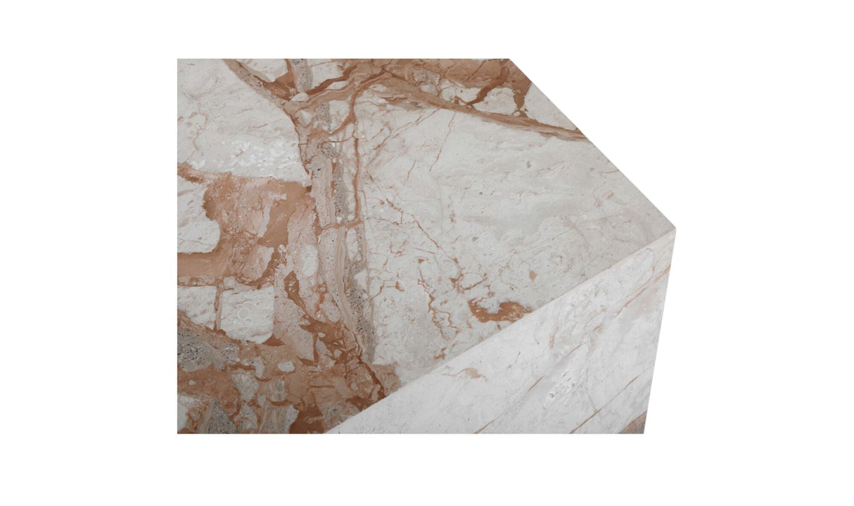 Layla Side Table Breccia Marble by Moe's Home at Eve Furniture