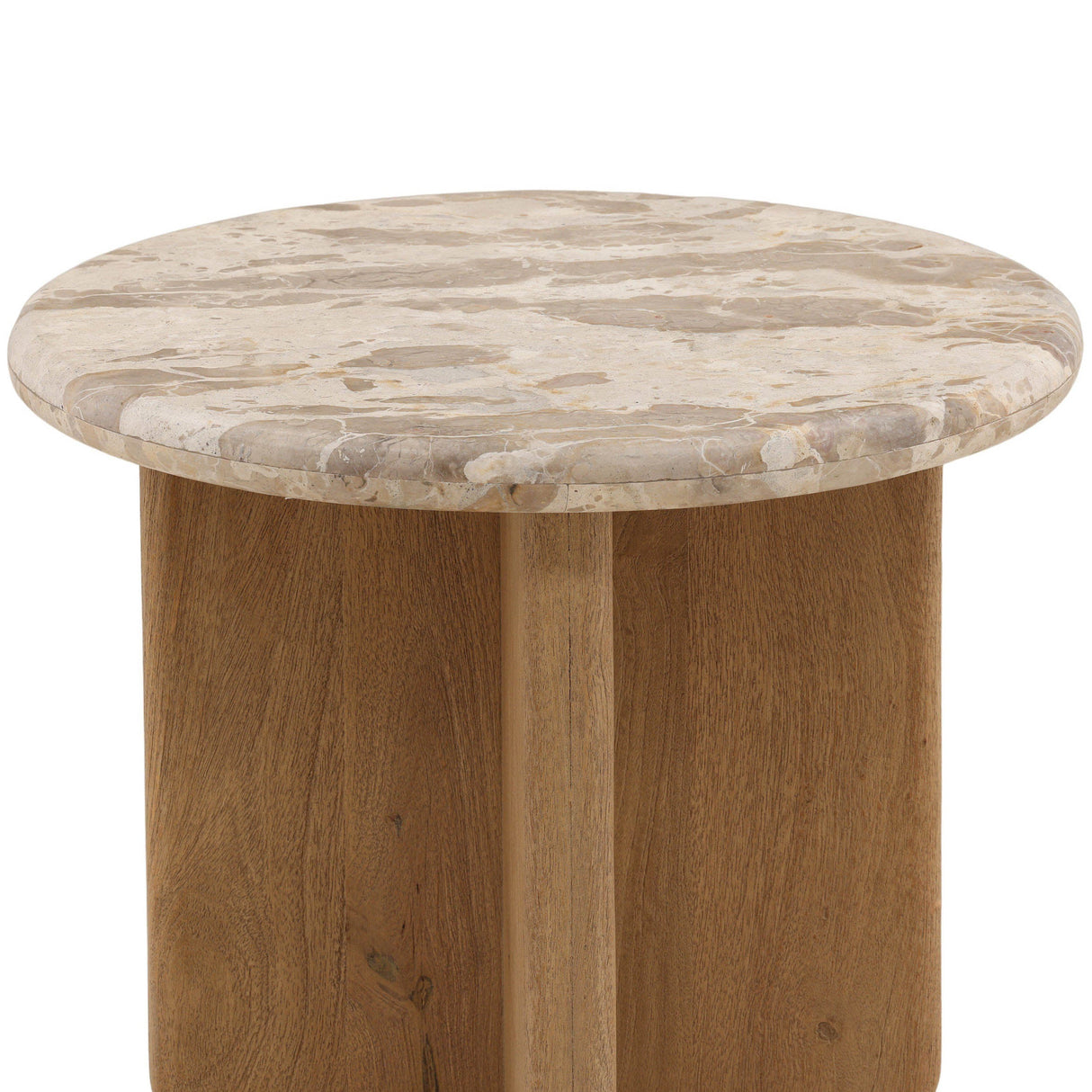 Layna Side Table, Beige by Dovetail at Eve Furniture
