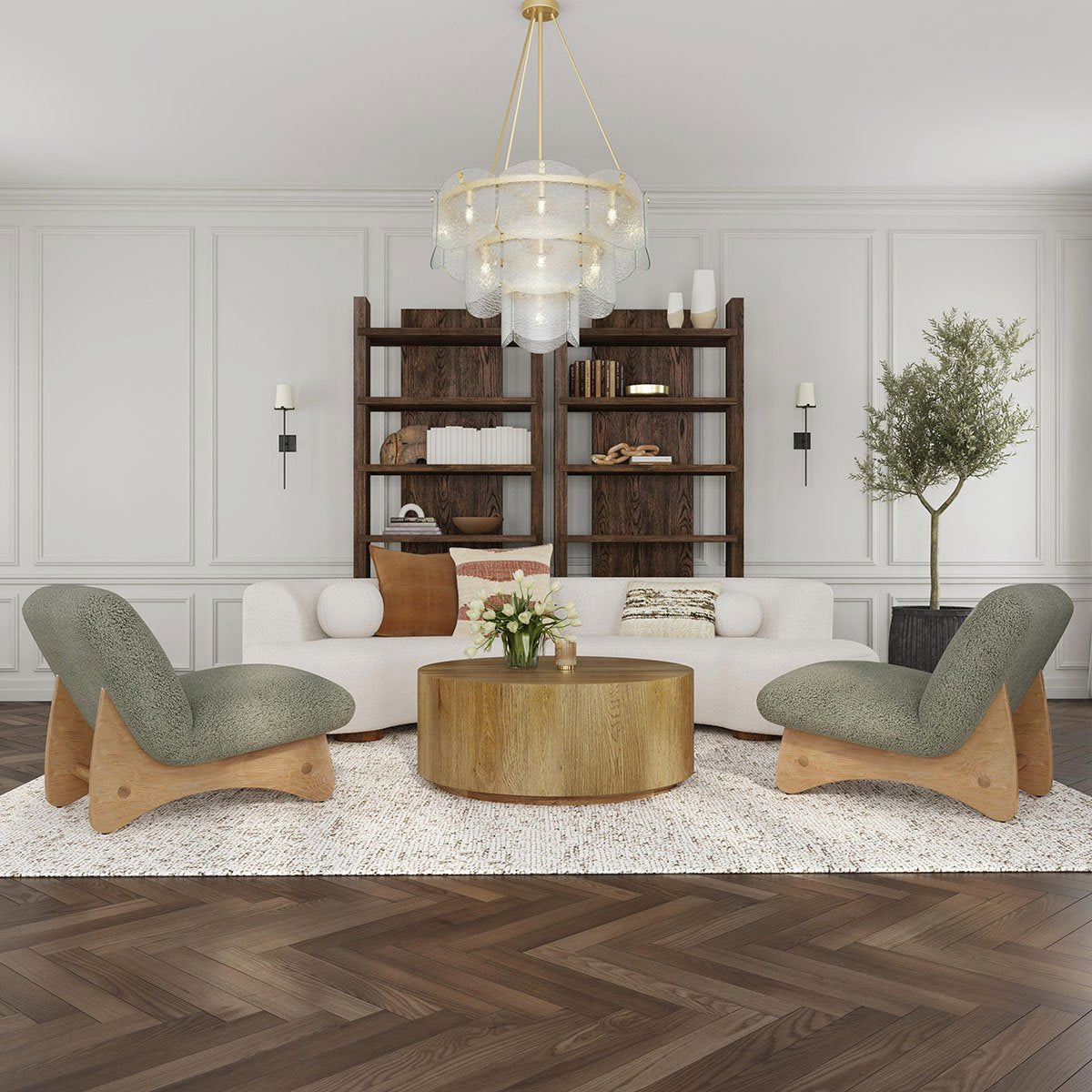 Layne Coffee Table with Casters - Light Brown by Classic Home at Eve Furniture