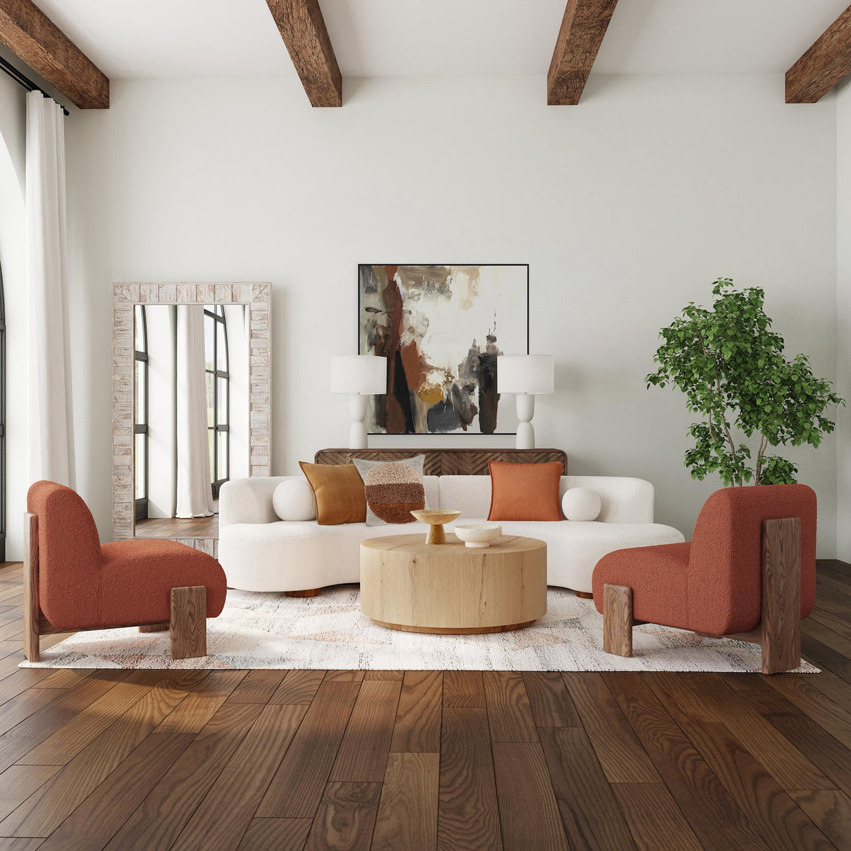 Layne Coffee Table with Casters - True Natural by Classic Home at Eve Furniture