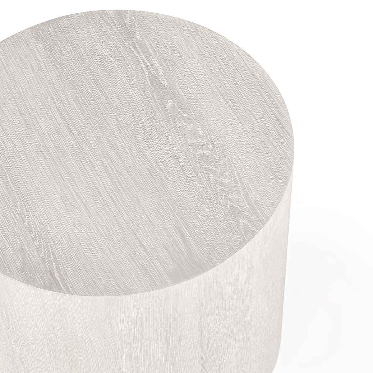 Layne Whitewash Round End Table by Classic Home at Eve Furniture