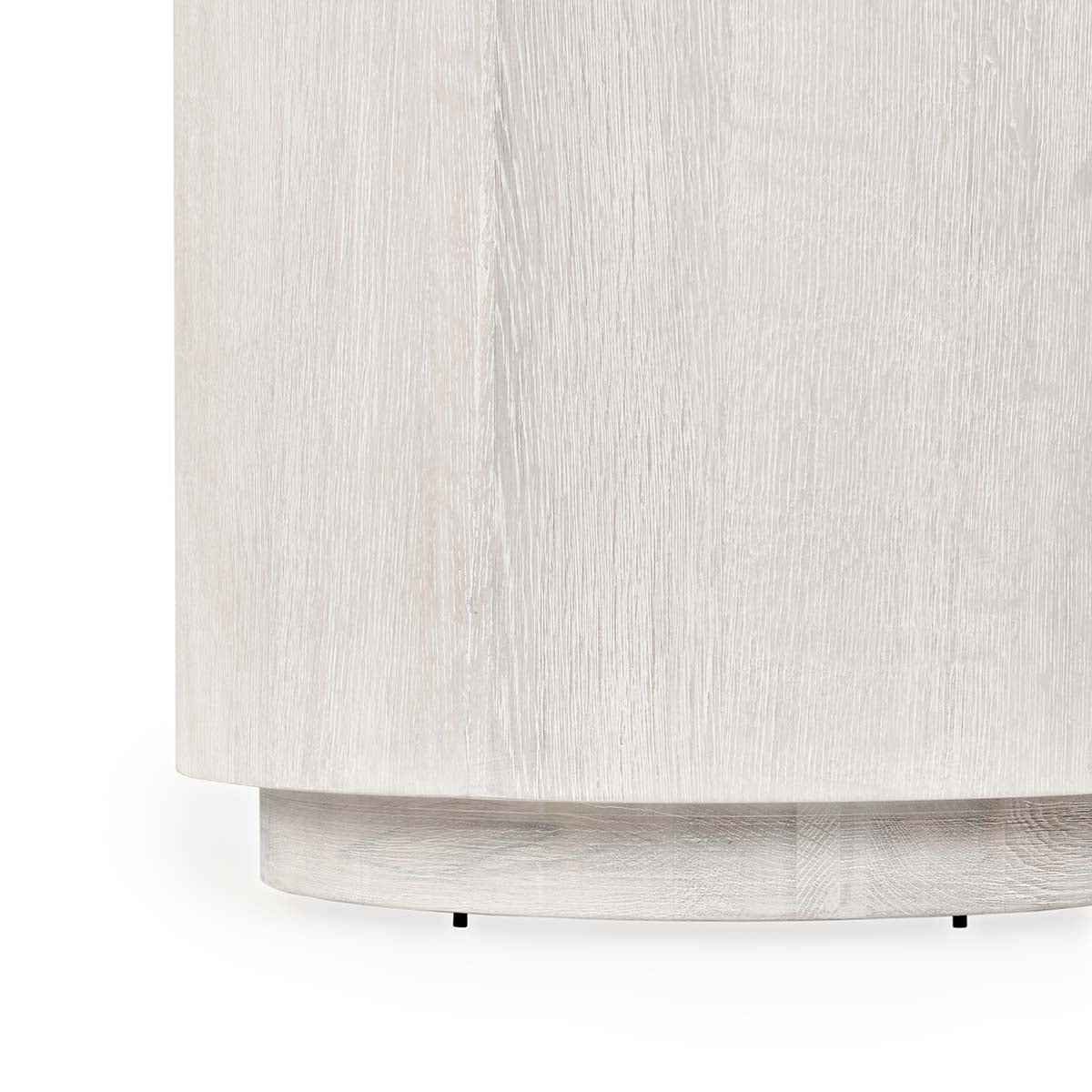 Layne Whitewash Round End Table by Classic Home at Eve Furniture