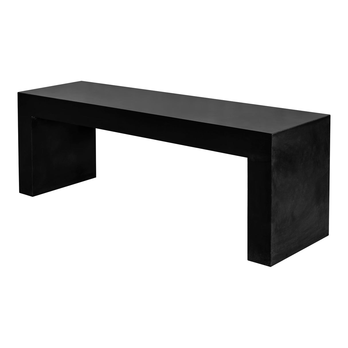 Lazarus Black Outdoor Bench by Moe's Home at Eve Furniture