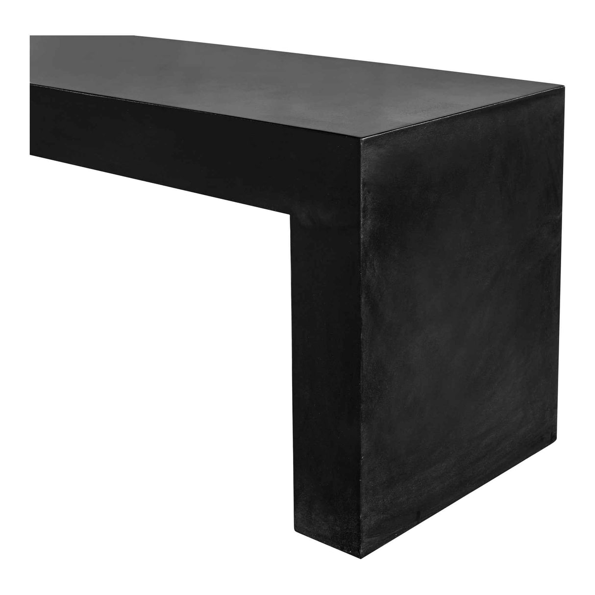 Lazarus Black Outdoor Bench