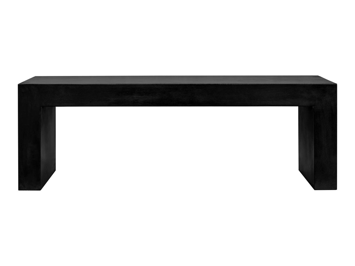 Lazarus Black Outdoor Bench by Moe's Home at Eve Furniture