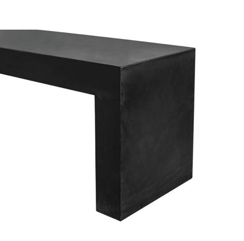 Lazarus Outdoor Bench Black by Moe's Home at Eve Furniture